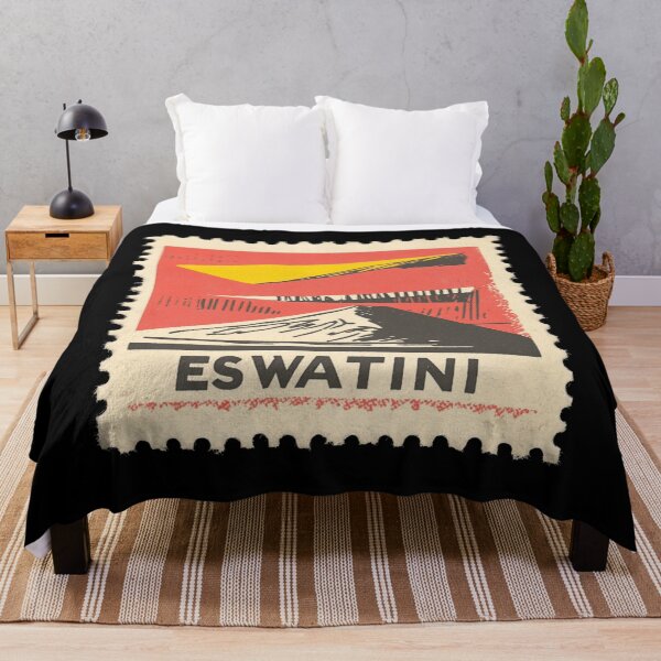 Item preview, Vintage Eswatini Postage Stamp Art - Minimalist Mountain Peak designed and sold by tiigerdad.