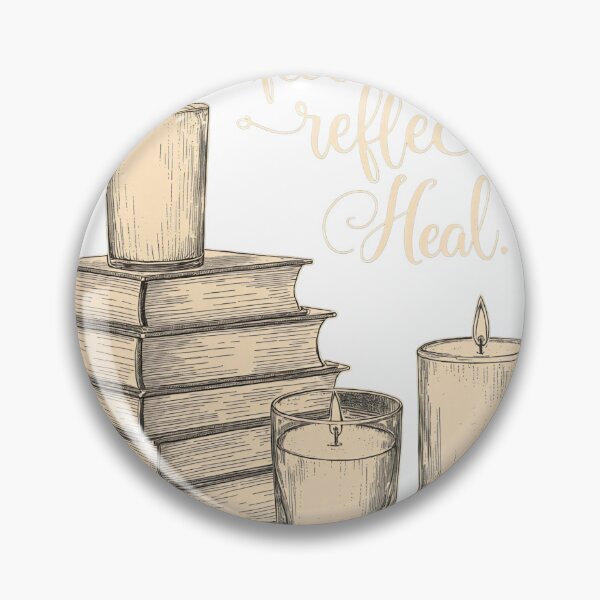 Item preview, Books and candles on a table invite reflection and healing in a quiet space during evening hours designed and sold by SpaceartLilu.
