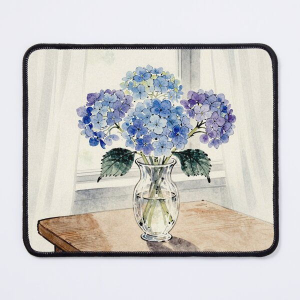 Item preview, Blue and Purple Hydrangeas #4 designed and sold by Helios Be. Lavsh.