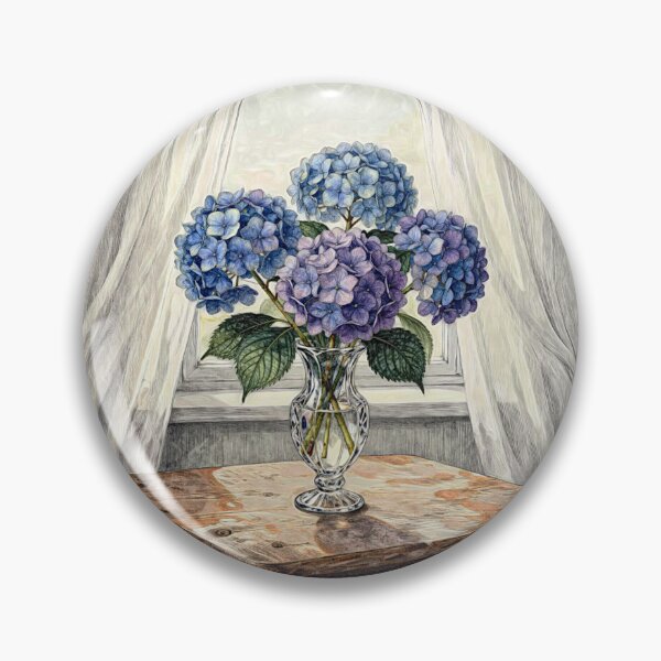 Item preview, Blue and Purple Hydrangeas #5 designed and sold by Helios Be. Lavsh.