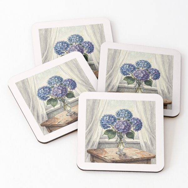 Item preview, Blue and Purple Hydrangeas #5 designed and sold by Helios Be. Lavsh.
