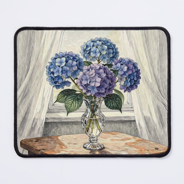Item preview, Blue and Purple Hydrangeas #5 designed and sold by Helios Be. Lavsh.
