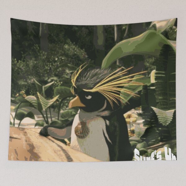 Item preview, Cody Maverick - Surf's Up | Surfing Illustration, Penguin,Cartoon Surf Art, Beach Vibes, Summer designed and sold by QShore.