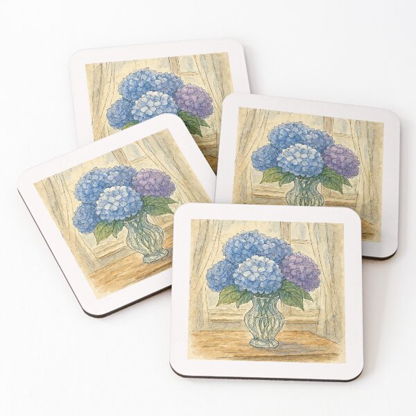 Item preview, Blue and Purple Hydrangeas #6 designed and sold by Helios Be. Lavsh.