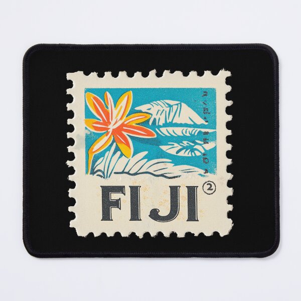 Item preview, Vintage Fiji Postage Stamp Art - Tropical Floral Paradise designed and sold by tiigerdad.