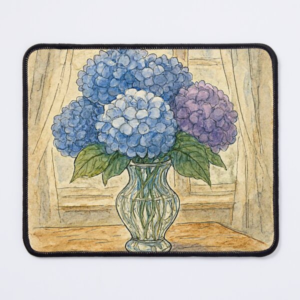Item preview, Blue and Purple Hydrangeas #6 designed and sold by Helios Be. Lavsh.