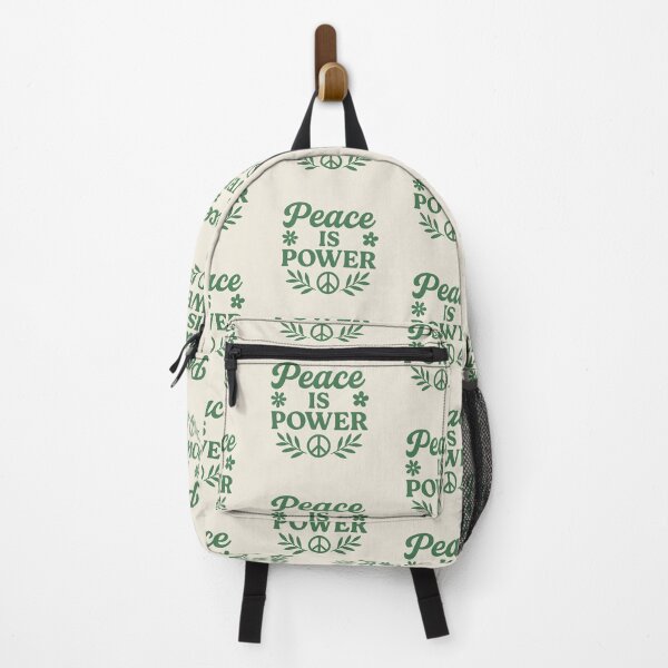 Item preview, Peace Is Power – Minimalist Peace Sign Quote Design designed and sold by astersgraphics.