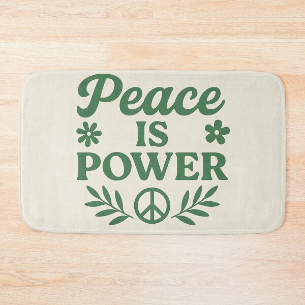 Item preview, Peace Is Power – Minimalist Peace Sign Quote Design designed and sold by astersgraphics.