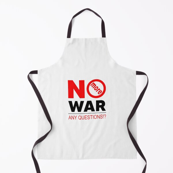 Item preview, No More War; Any Questions; Anti War Motif; designed and sold by StickerApe.