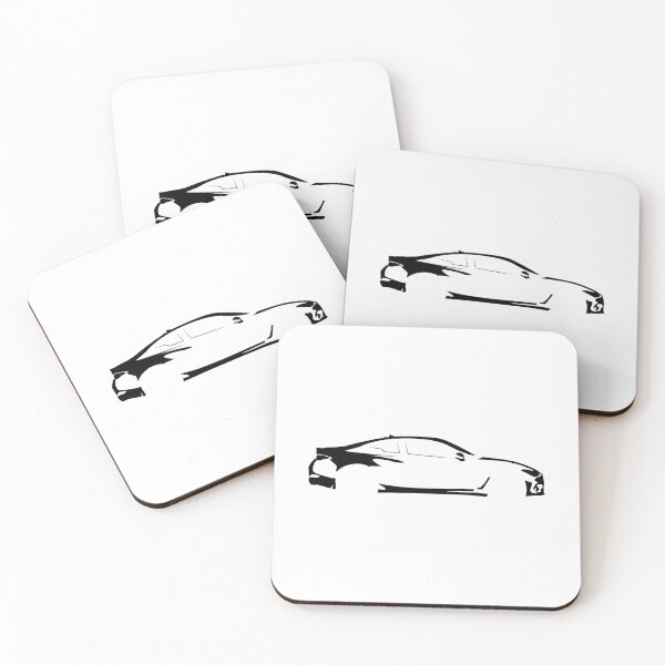 Item preview, Q60 Red Sport (2020) Minimalist Car Silhouette (Black) designed and sold by FearnCreative.
