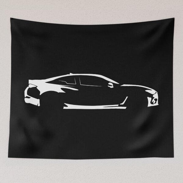 Item preview, Q60 Red Sport (2020) Minimalist Car Silhouette (White) designed and sold by FearnCreative.