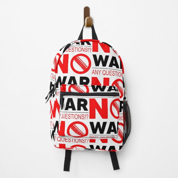 Item preview, No War; Any Questions; Anti War Motif; designed and sold by StickerApe.