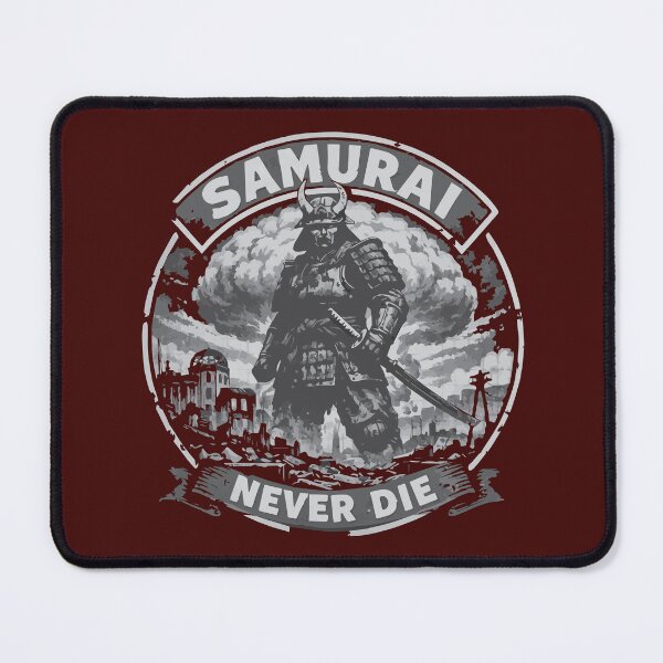 Item preview, Samurai Never Die - Retro Hiroshima Atomic Explosion designed and sold by Virtualstars.