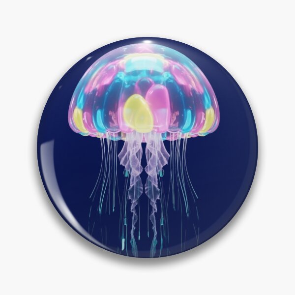Item preview, Neon Jellyfish Gummy Verse - Bioluminescent Cyber Ocean designed and sold by Design_Your_Day.