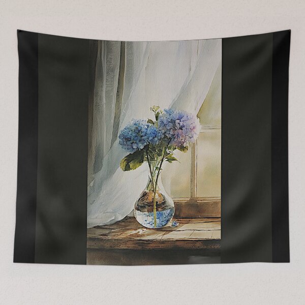 Item preview, Blue and Purple Hydrangeas #8 designed and sold by Helios Be. Lavsh.