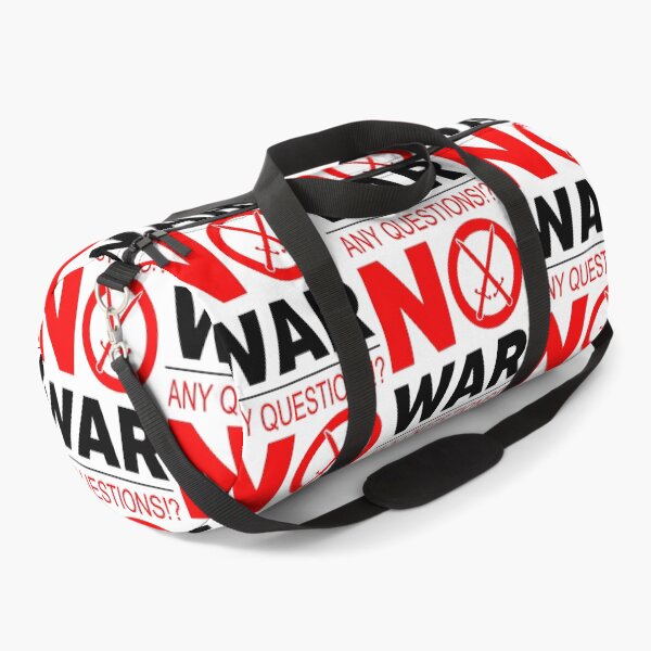 Item preview, No War; Any Questions; Anti War Motif;  designed and sold by StickerApe.