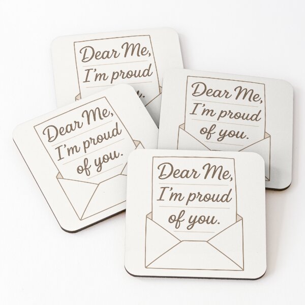 Item preview, Dear Me, I’m Proud of You – Self Love & Encouragement Quote Design designed and sold by astersgraphics.