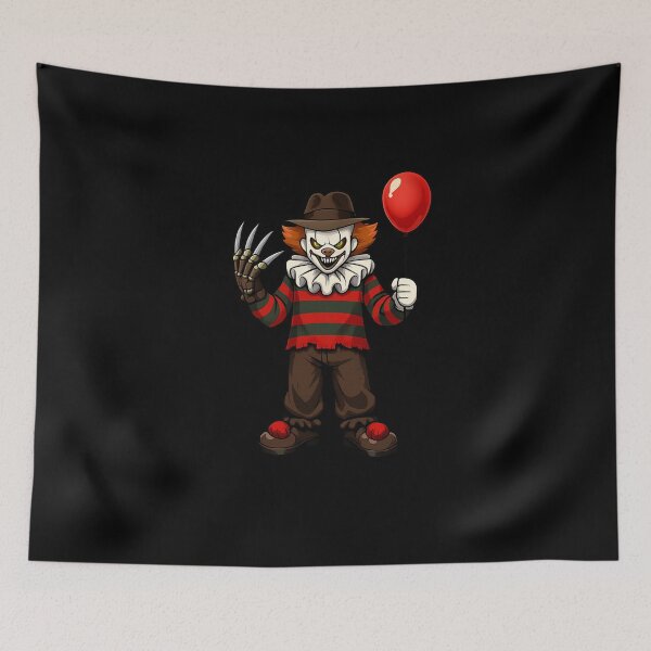 Item preview, Nightmare Clown Slasher — Dark Cartoon Mash-Up Illustration designed and sold by Sonic Nova Studios.