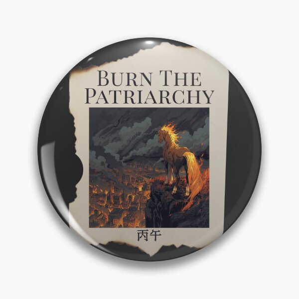 Item preview, Fire Horse - Burn the Patriarchy - Lunar New Year Chinese Zodiac - Feminism designed and sold by EvergreenRevolt.