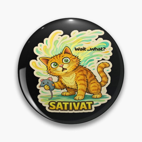 Item preview, Stoner & Psychonaut Cats – Sativat – Gift for Stoners • Retro Comics • Vintage Halftone designed and sold by JacobKAurumhead.