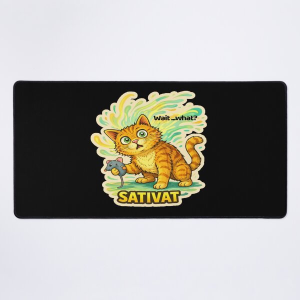 Item preview, Stoner & Psychonaut Cats – Sativat – Gift for Stoners • Retro Comics • Vintage Halftone designed and sold by JacobKAurumhead.