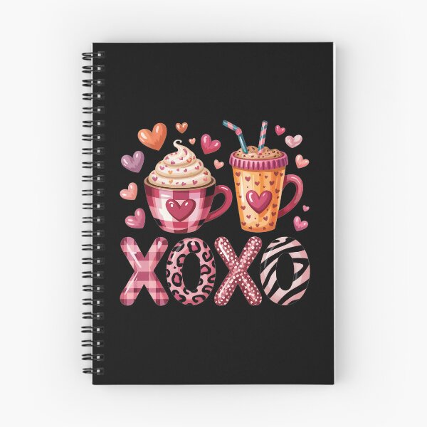 Item preview, XOXO Valentine Coffee Cups – Cute Cozy Love Illustration designed and sold by SoftStyleStudio ⭐⭐⭐.