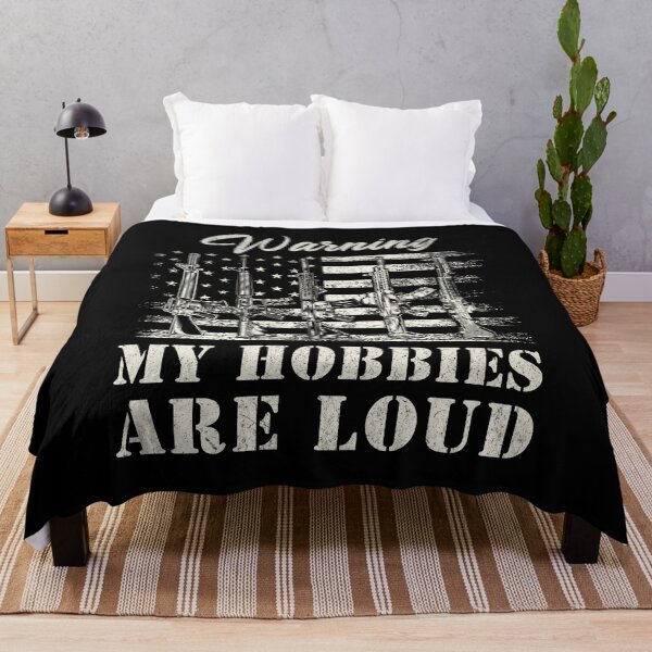 Item preview, My Hobbies Are Loud – Funny Gun Humor Patriotic Firearms Design designed and sold by Twist & Print.