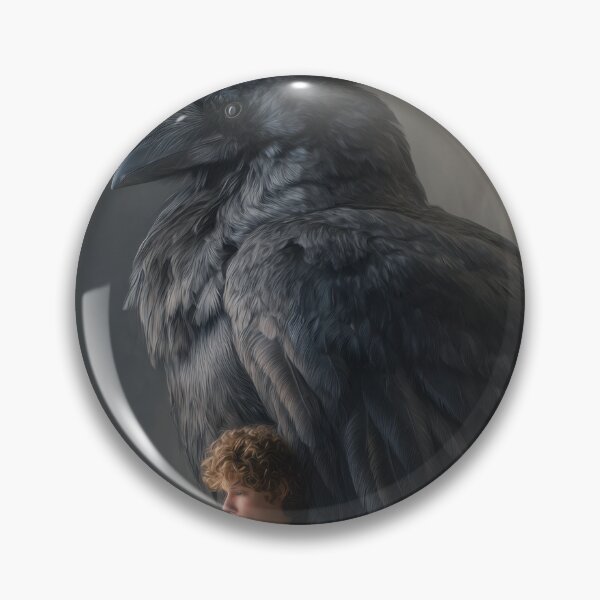 Item preview, Boy Sheltered by a Giant Raven designed and sold by Shannon Hilson.