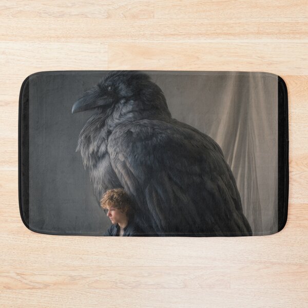 Item preview, Boy Sheltered by a Giant Raven designed and sold by Shannon Hilson.