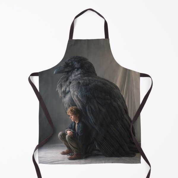 Item preview, Boy Sheltered by a Giant Raven designed and sold by Shannon Hilson.