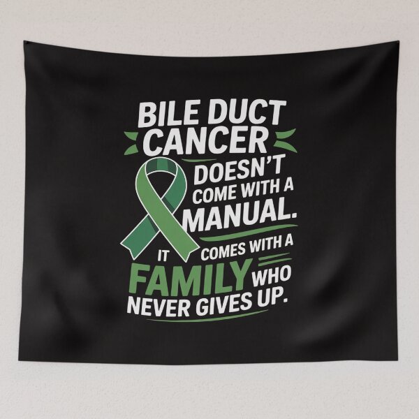 Item preview, Bile Duct Cancer Awareness Green Ribbon Support Quote Family designed and sold by chaeningplan.
