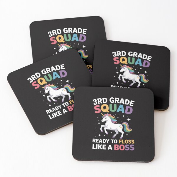 Item preview, 3rd Grade Squad First Day of School Floss Like Boss Unicorn designed and sold by teltvitossuilea.