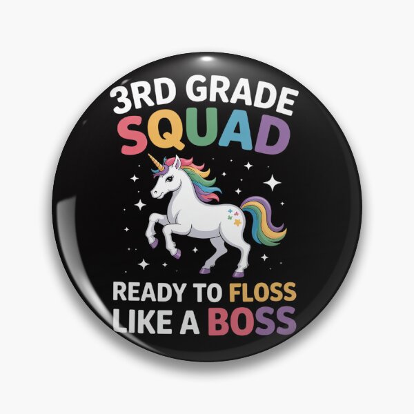 Item preview, 3rd Grade Squad First Day of School Floss Like Boss Unicorn designed and sold by teltvitossuilea.