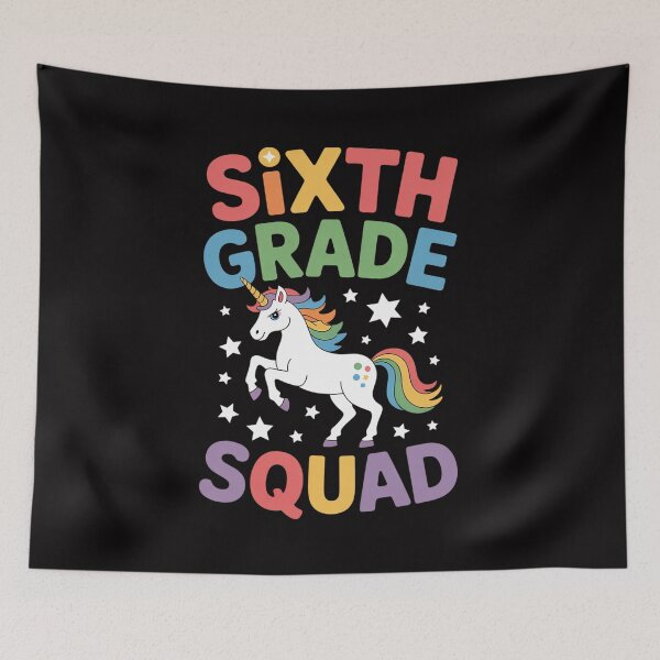 Item preview, Back to School  6th Grade Unicorn Squad Girl Teachers designed and sold by teltvitossuilea.