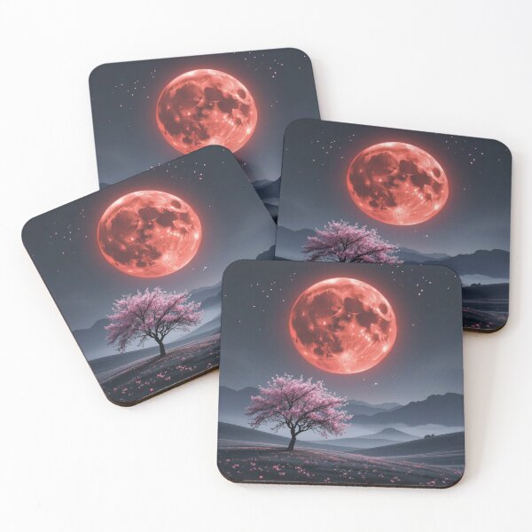 Item preview, Crimson Omen Beneath the Silent Moon designed and sold by Rees Pearse.