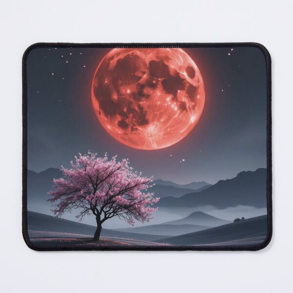 Item preview, Crimson Omen Beneath the Silent Moon designed and sold by Rees Pearse.