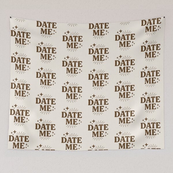 Item preview, Date Me – Self Love Confidence Quote Minimal Typography Design designed and sold by astersgraphics.
