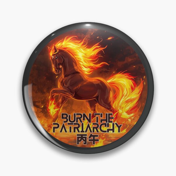 Item preview, Fire Horse - Burn the Patriarchy - Lunar New Year Chinese Zodiac - Feminism designed and sold by EvergreenRevolt.