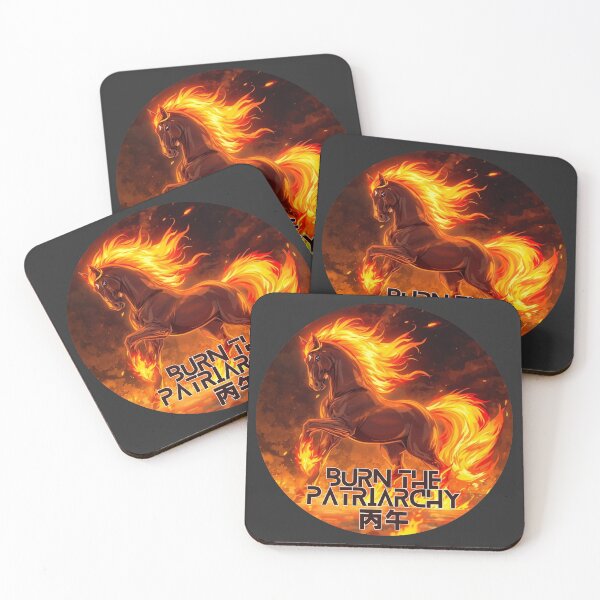 Item preview, Fire Horse - Burn the Patriarchy - Lunar New Year Chinese Zodiac - Feminism designed and sold by EvergreenRevolt.