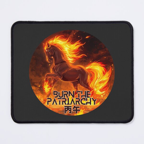 Item preview, Fire Horse - Burn the Patriarchy - Lunar New Year Chinese Zodiac - Feminism designed and sold by EvergreenRevolt.