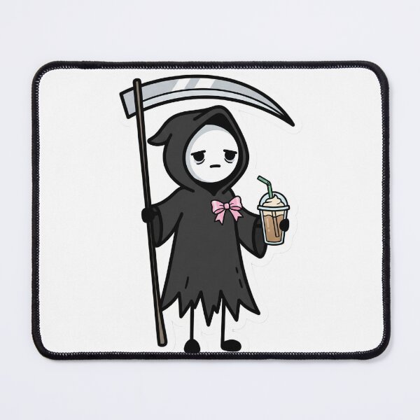 Item preview, The Reaper Intern Funny Cute Gothic Stickman Coffee Lover designed and sold by StickyGuys.