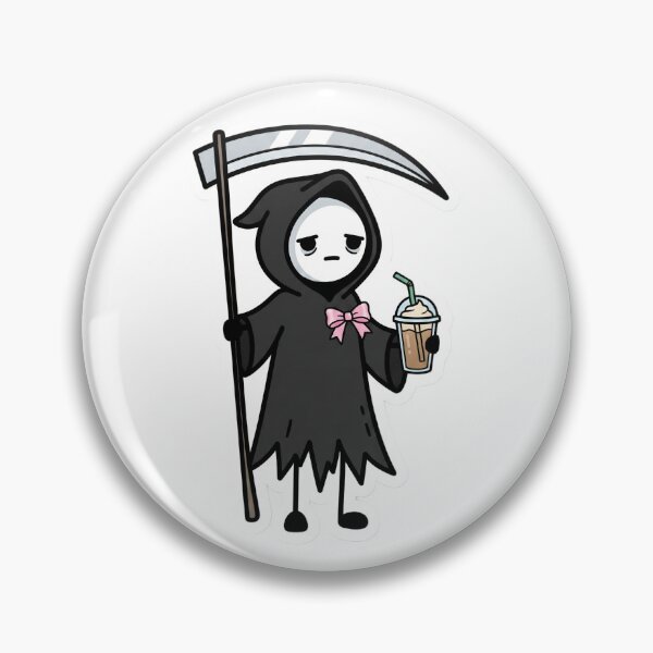 Item preview, The Reaper Intern Funny Cute Gothic Stickman Coffee Lover designed and sold by StickyGuys.