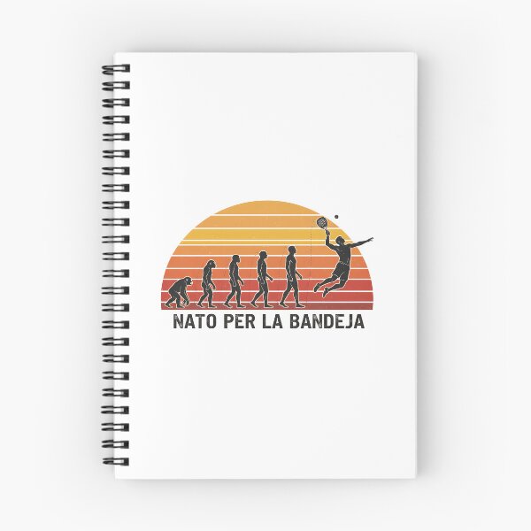 Item preview, Evolution of Padel player with retro sunset and Italian text designed and sold by homydesign.