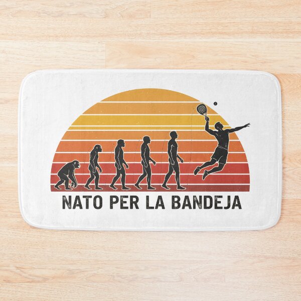 Item preview, Evolution of Padel player with retro sunset and Italian text designed and sold by homydesign.