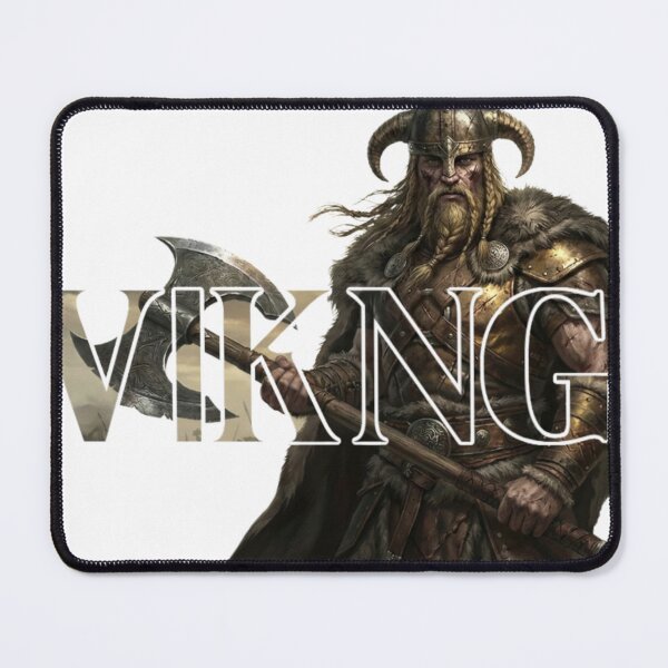 Item preview, Viking Warrior with Battle Axe - Norse Mythology Art designed and sold by TeezOfMadness.