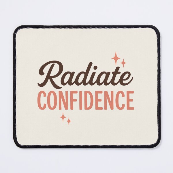 Item preview, Radiate Confidence – Self Love Affirmation Quote Minimal Typography Design designed and sold by astersgraphics.