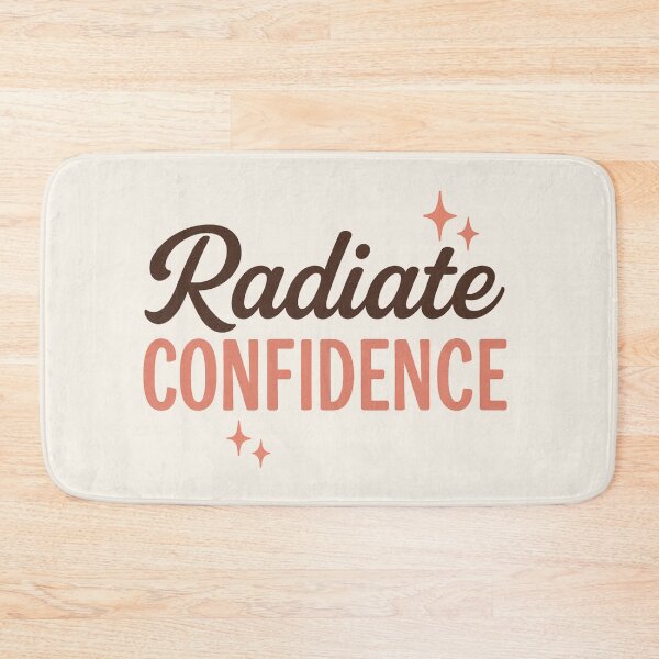 Item preview, Radiate Confidence – Self Love Affirmation Quote Minimal Typography Design designed and sold by astersgraphics.