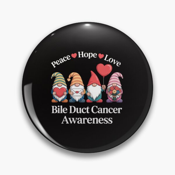 Item preview, Bile Duct Cancer Awareness Cute Gnomes Peace Hope Love designed and sold by chaeningplan.