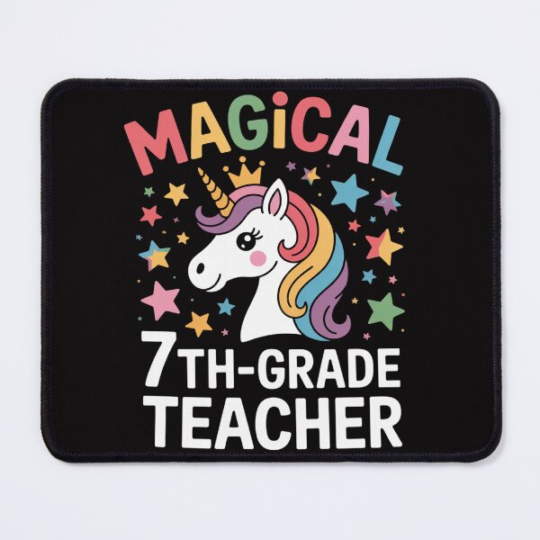 Item preview, Back To School 7th Grade Teacher Magical Unicorn designed and sold by teltvitossuilea.