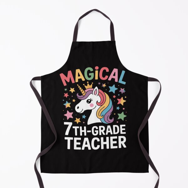 Item preview, Back To School 7th Grade Teacher Magical Unicorn designed and sold by teltvitossuilea.